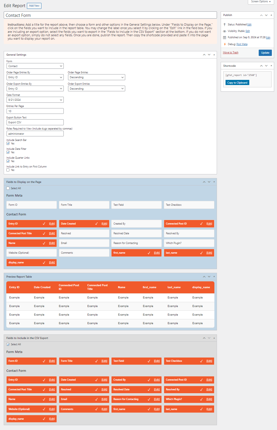 Report Builder on Back-End